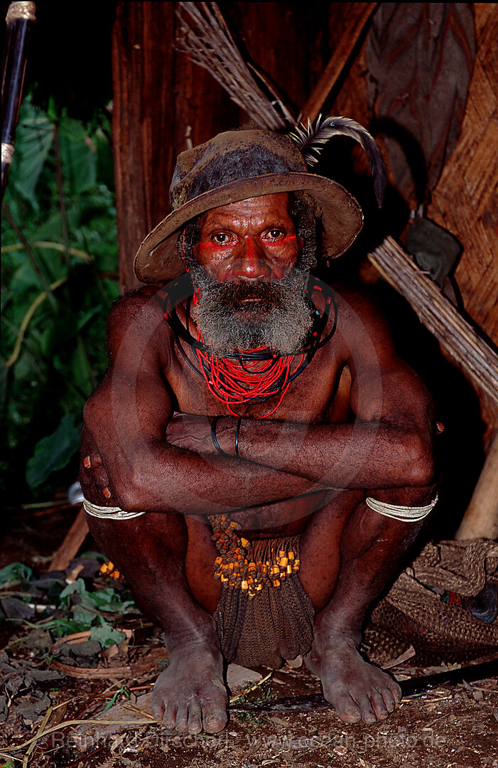 Huli Perueckenmann, Tari, Huli, Highlands, Papua Neu Guinea