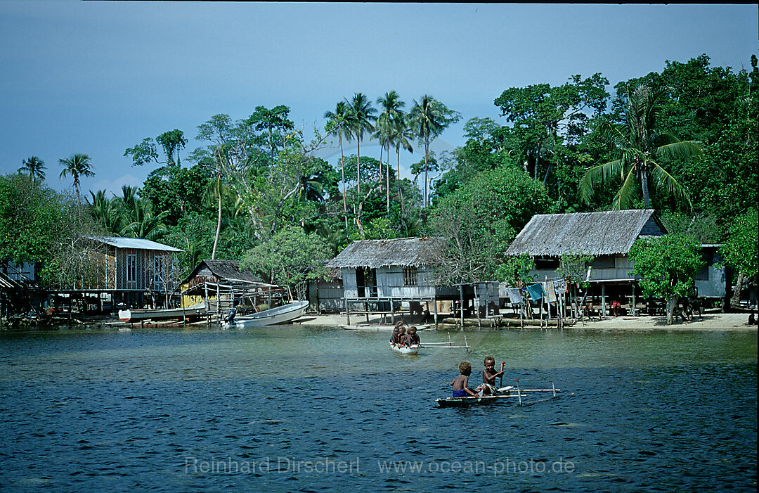 Einheimischendorf, New Ireland, Neu Irland, Papua Neu Guinea, Papua New Guinea