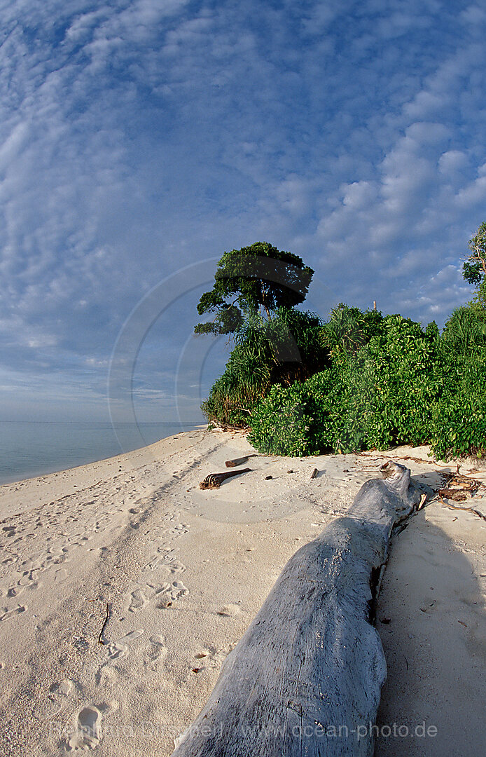 Strand der Insel Lankayan, Borneo, Sabah, Lankayan, Malaysia