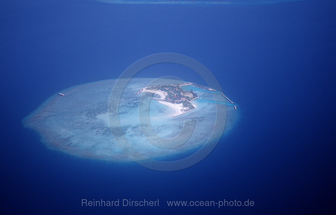 Malediven, Luftaufnahme, Indischer Ozean, Ari Atoll, Malediven