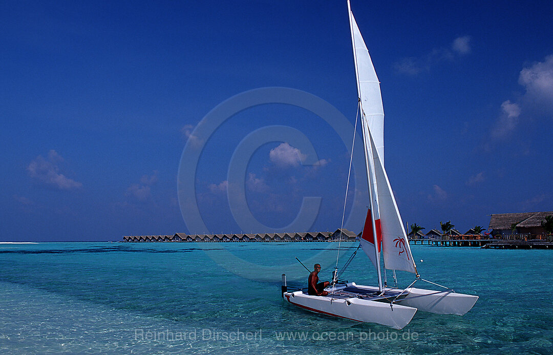 Catamaran near maledives island