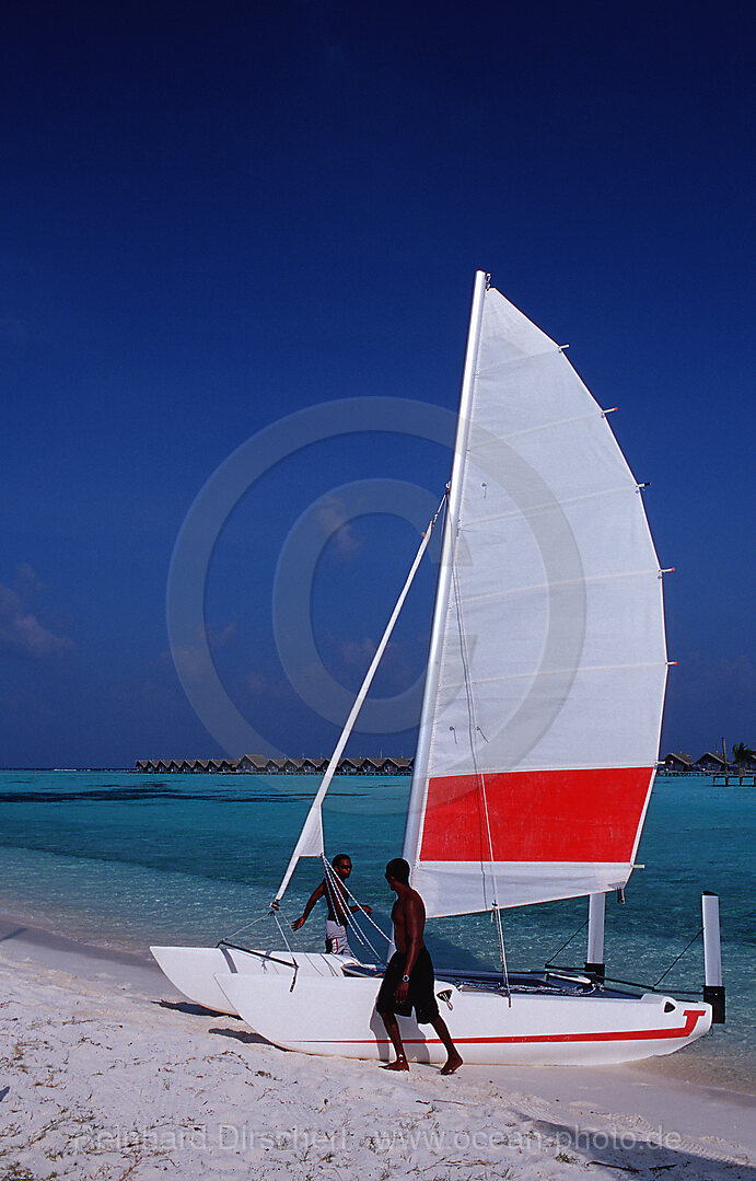 Catamaran near maledives island