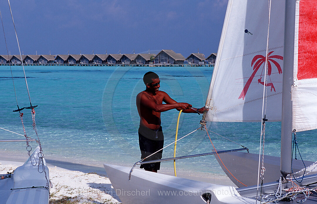 Catamaran near maledives island