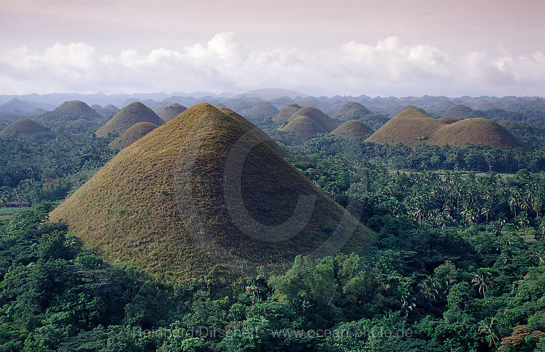 Chocolate Hills, Philippineninsel, Bohol, Philippinen