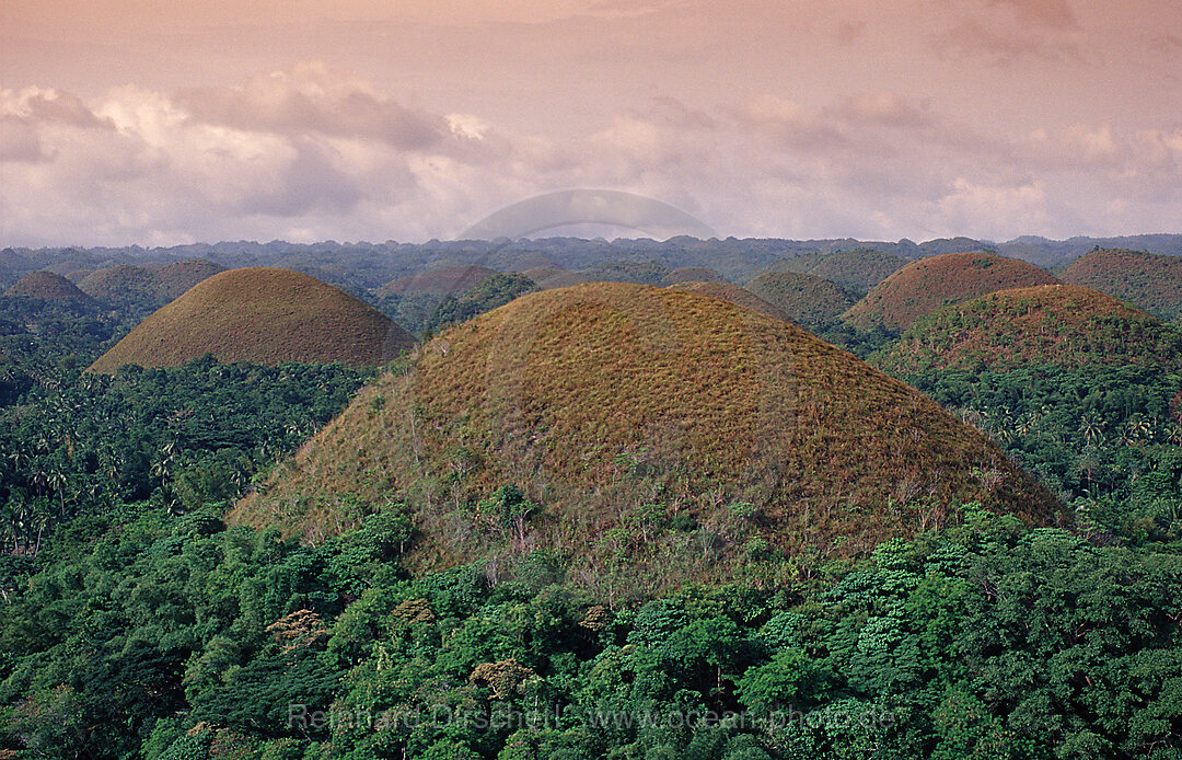 Chocolate Hills, Philippineninsel, Bohol, Philippinen