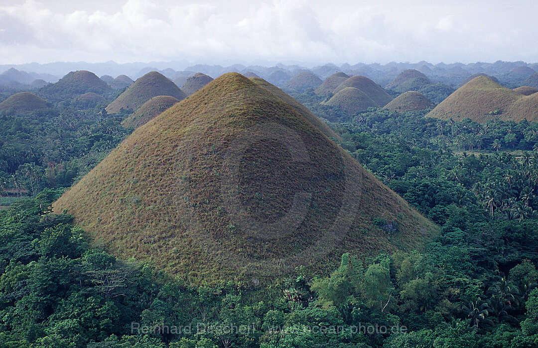 Chocolate Hills, Philippineninsel, Bohol, Philippinen