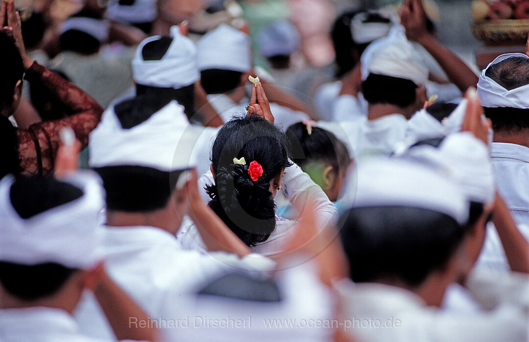 Praying at Hindu Temple Ubud