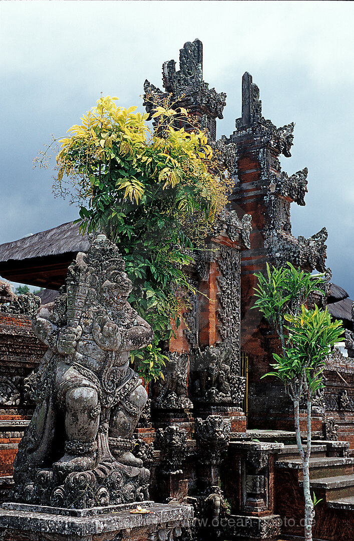 Typical architecture of ancient shrines in Bali