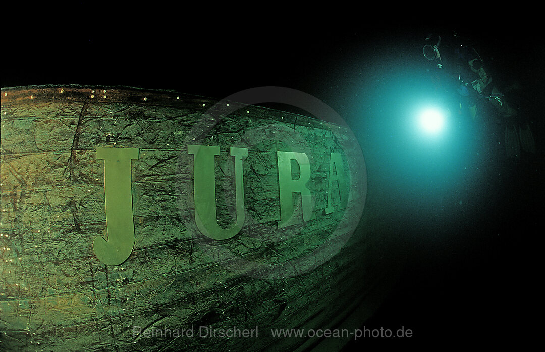 Taucher an der Jura, Wracktauchen