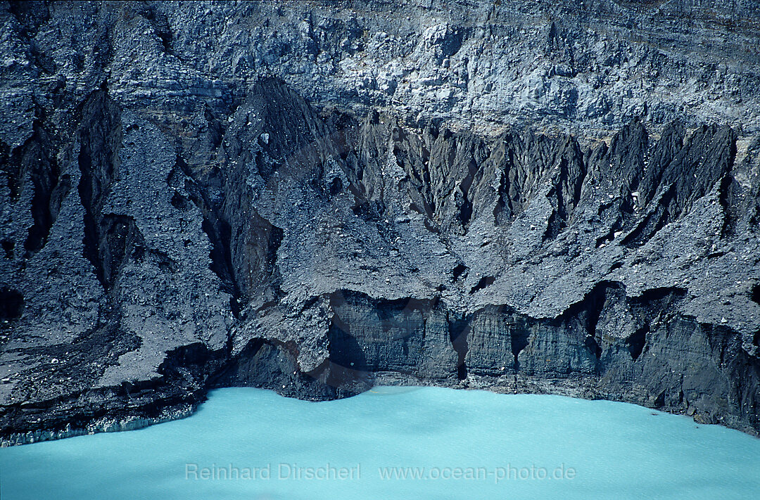 Crater of the Poas Volcano, Cocos Island, South america, Latin america, Costa Rica, South america