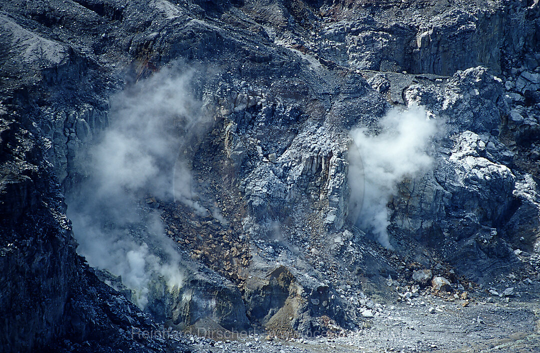 Krater des Poas Vulkans, Vulkan, Costa Rica, Suedamerika, Costa Rica, Sdamerika