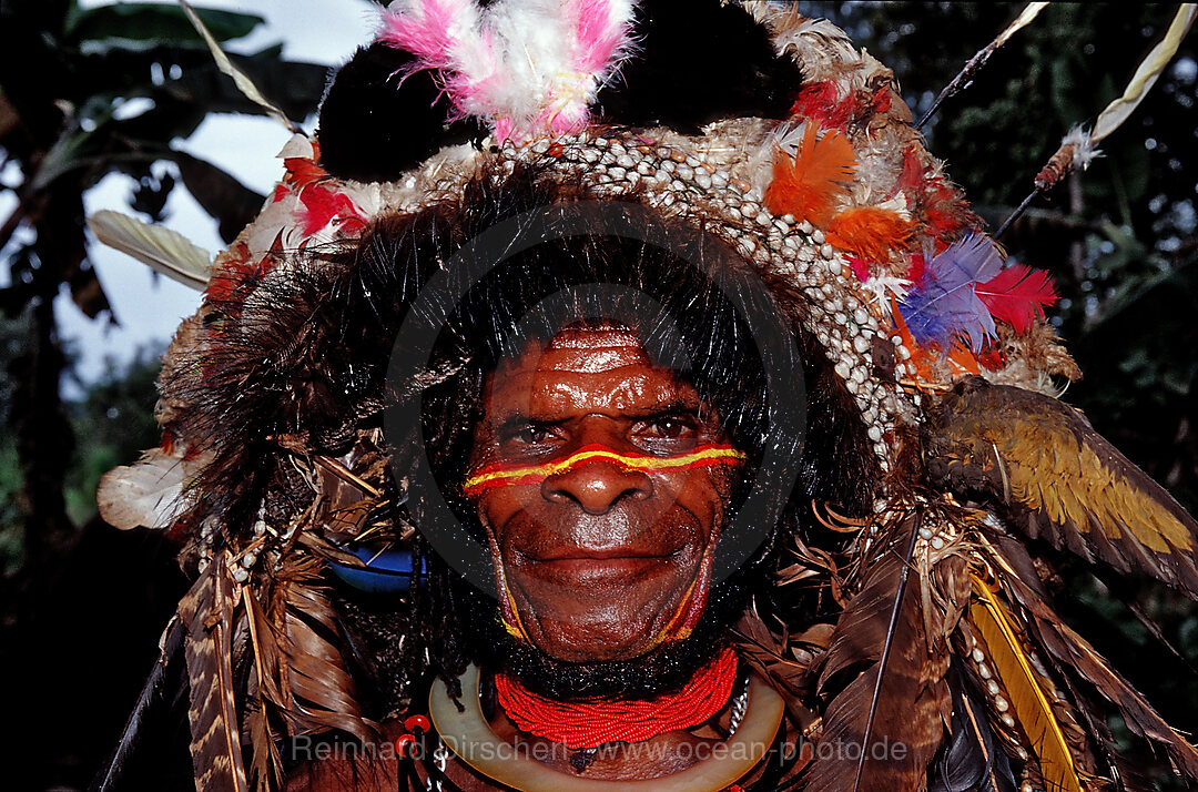 Huli Perueckenmann, Tari, Huli, Highlands, Papua Neu Guinea