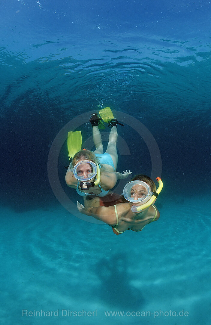Two snorkeling girls