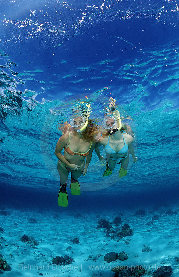 Two snorkeling girls