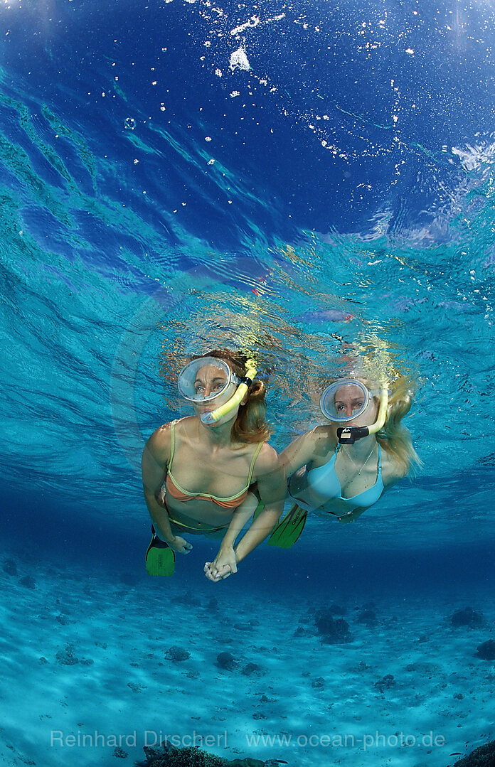 Two snorkeling girls