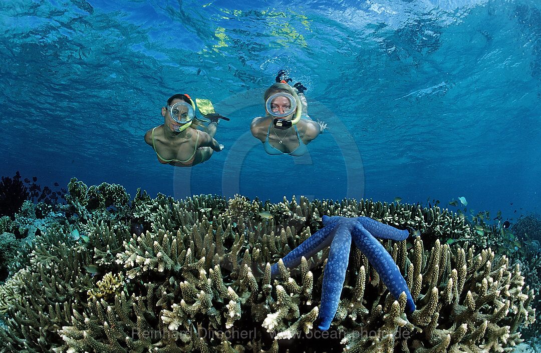 Two snorkeling girls