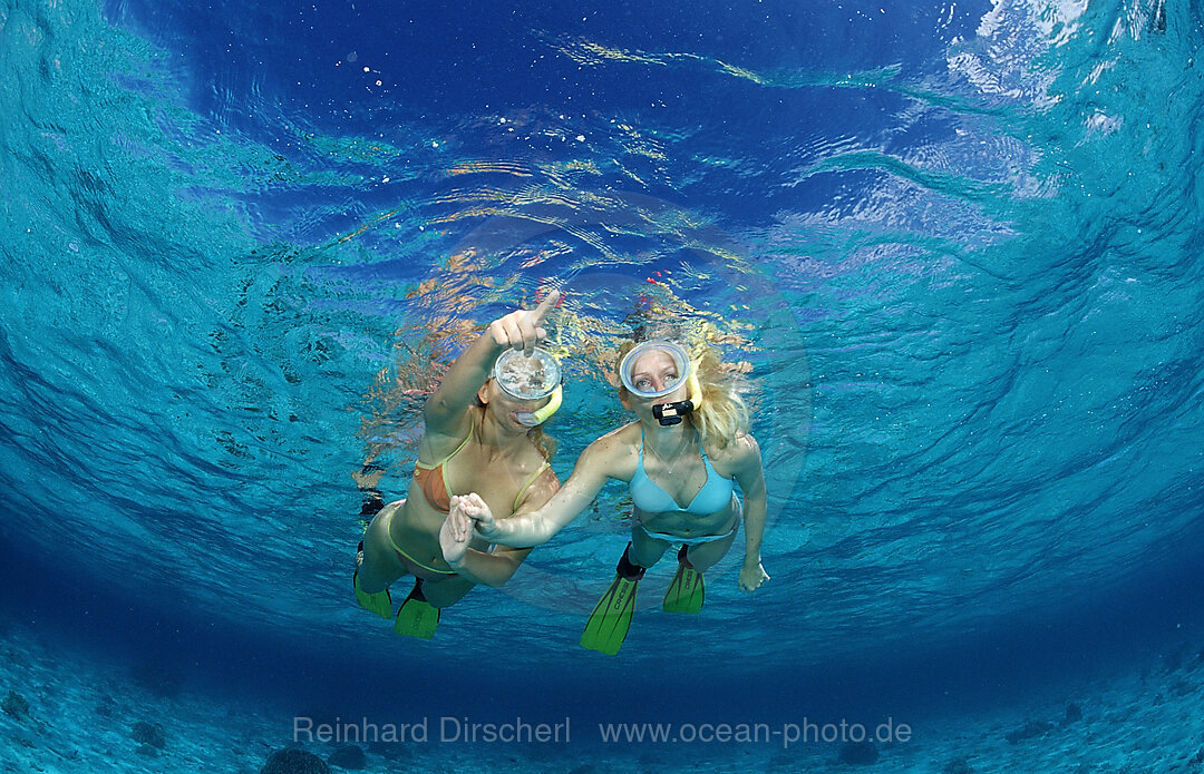 Two snorkeling girls