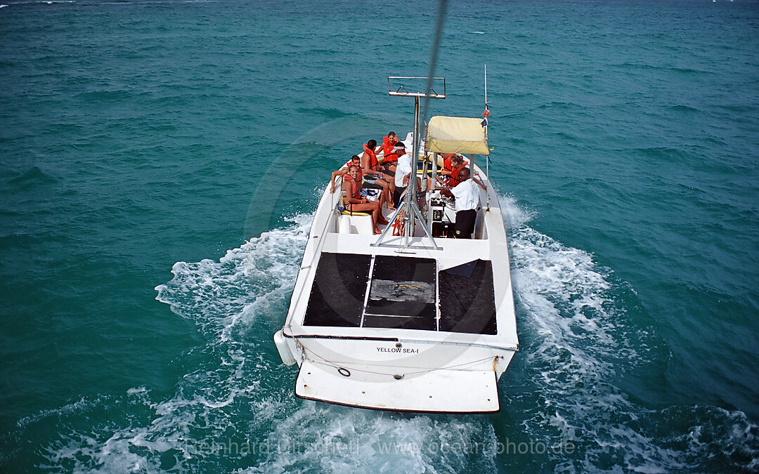 Parasailing Boot, Punta Cana, Karibik, Dominikanische Republik