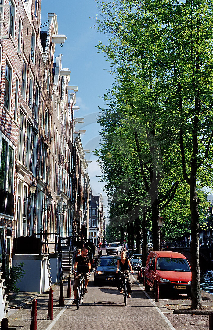 Fahrradfahrer, Holland, Amsterdam, Niederlande