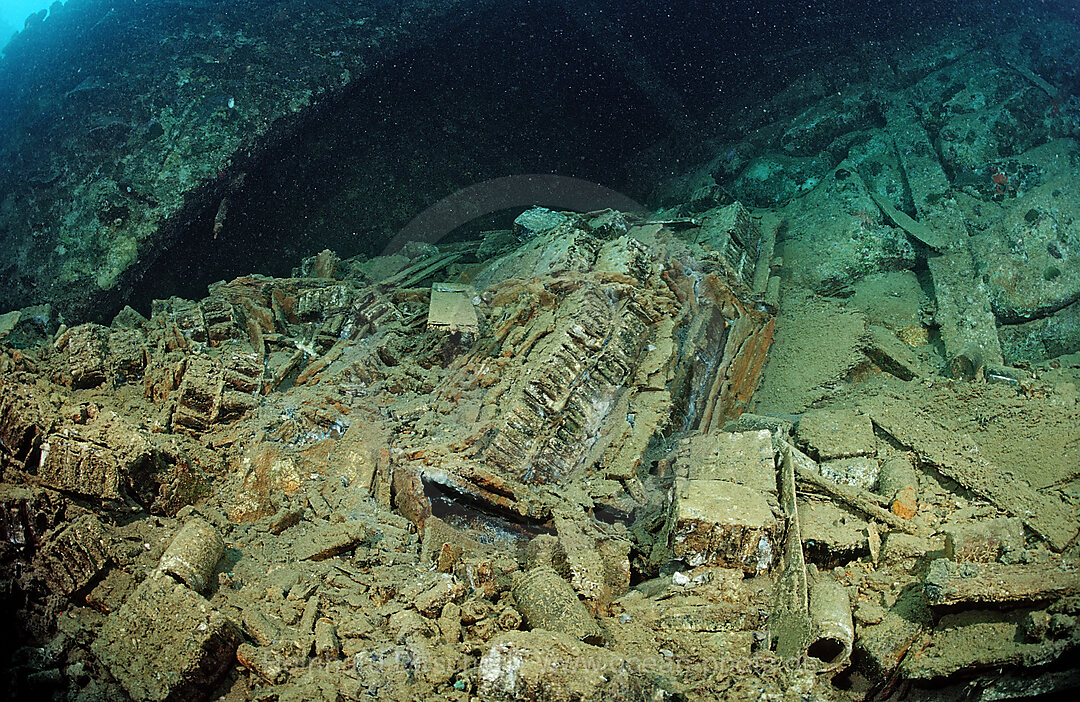 Ammunition in the Umbria shipwreck