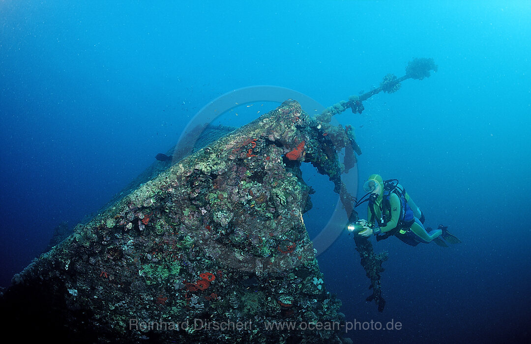 Scuba diver and Shipwreck Umbria