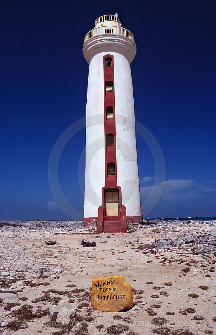 Willemstoren Leuchtturm, Karibik, Karibisches Meer, Niederlaendische Antillen, Bonaire