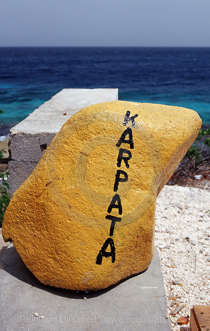 Markierstein für Tauchplatz Karpata