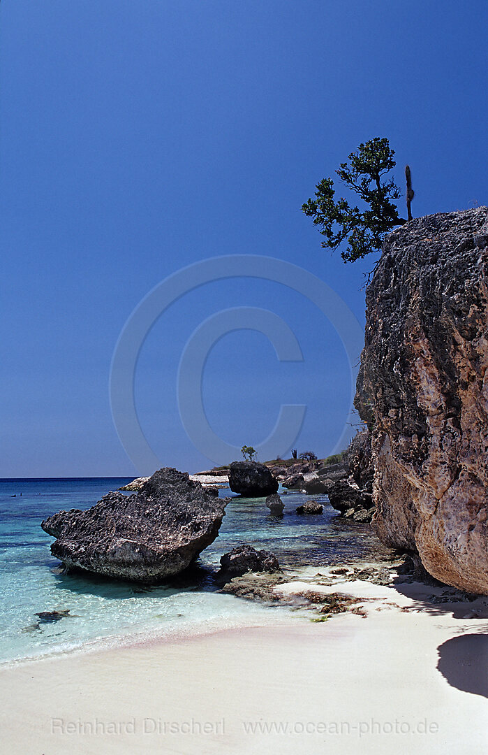 Coastel scenic of Bonaire, Caribbean Sea, Washington Slagbaai National Park, Wayaka, Netherlands Antilles, Bonaire