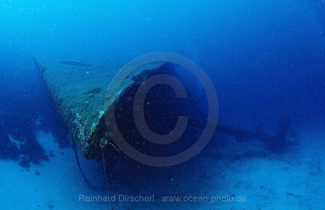 Hilma Hooker Schiffswrack, Bug