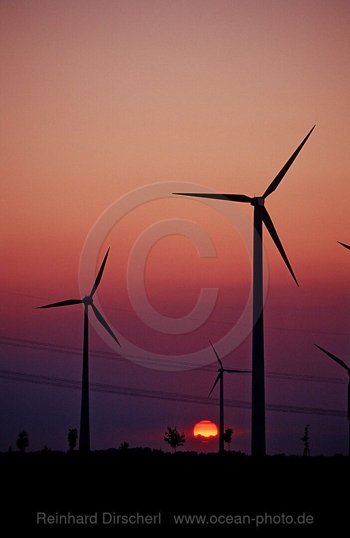 Windkraftanlage, Leipzig, Deutschland