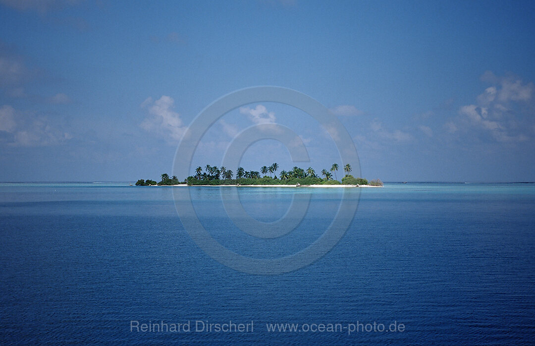 unbewohnte Malediveninsel, Indischer Ozean, Meemu Atoll, Malediven