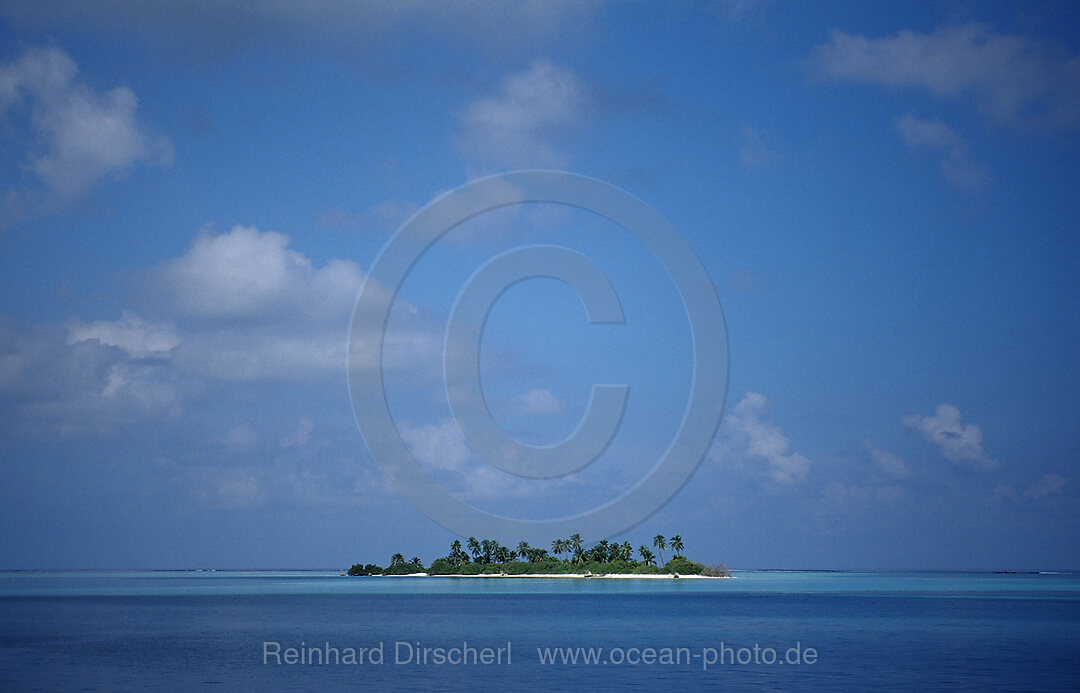 unbewohnte Malediveninsel, Indischer Ozean, Meemu Atoll, Malediven