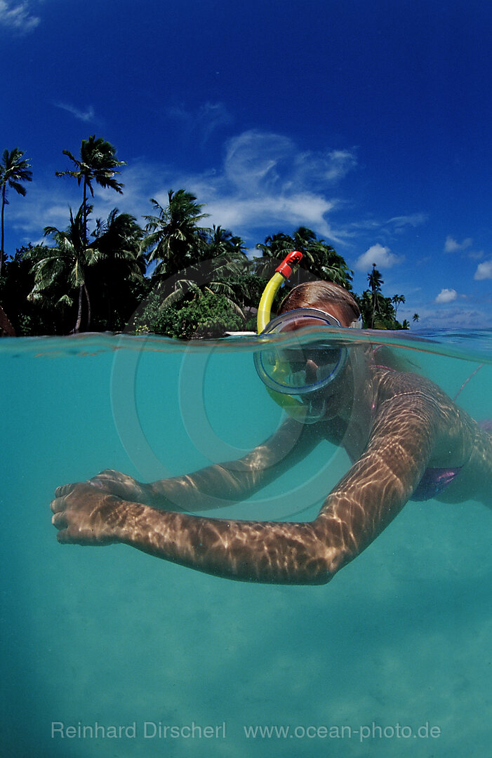 Schnorcheln auf den Malediven, Indischer Ozean, Meemu Atoll, Malediven