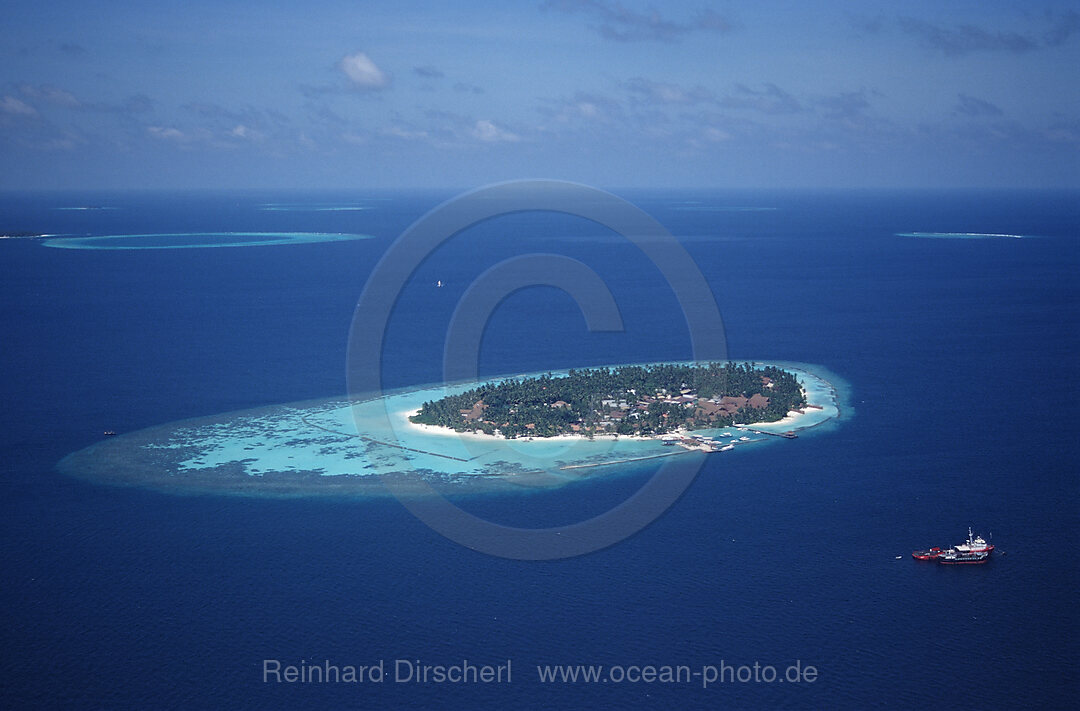 Aerial View of Maldives Island