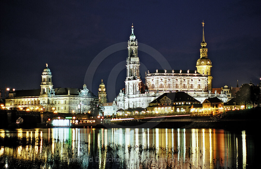 Dresden by Night, Dresden, Sachsen, Germany