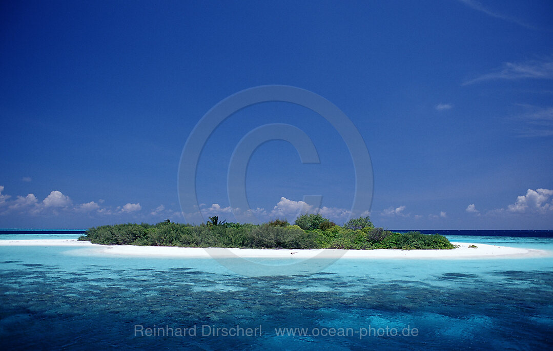 Traumhafte Malediveninsel, Indischer Ozean, Meemu Atoll, Malediven