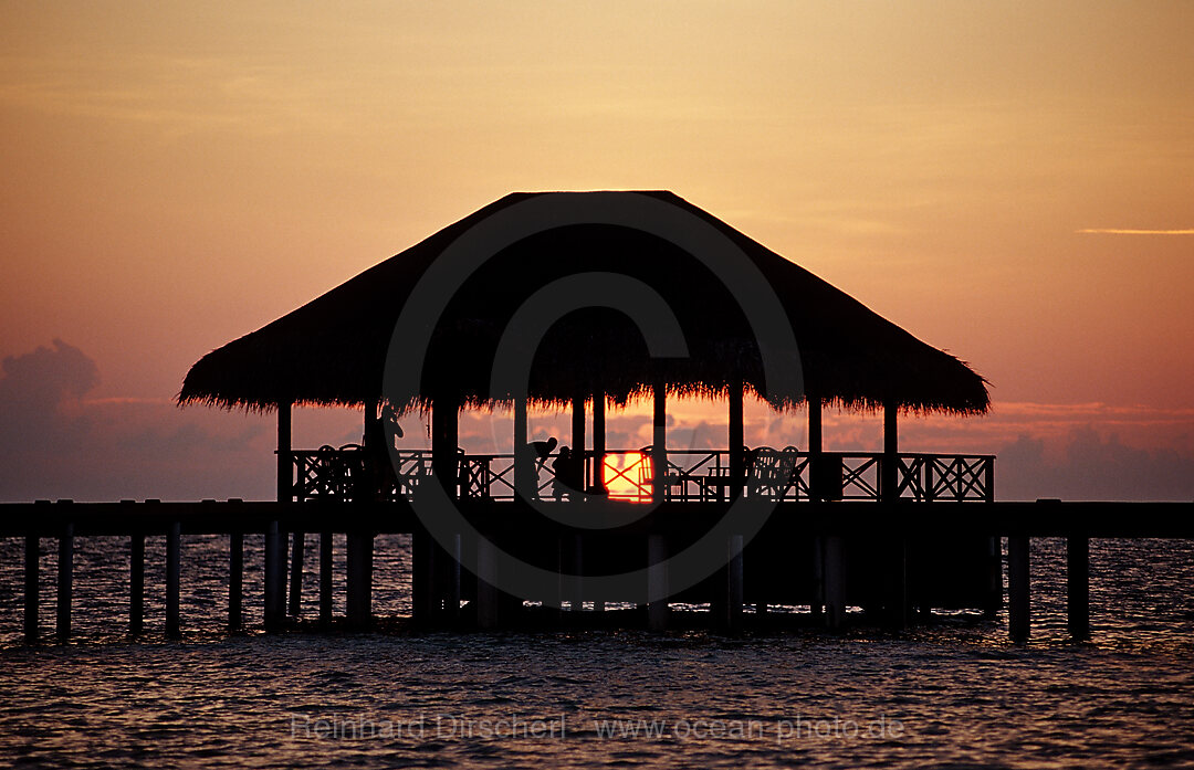 Sunset on Maldives