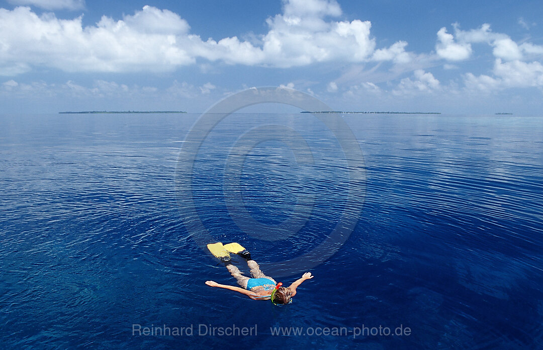 Schnorcheln in spiegelglattem Meer