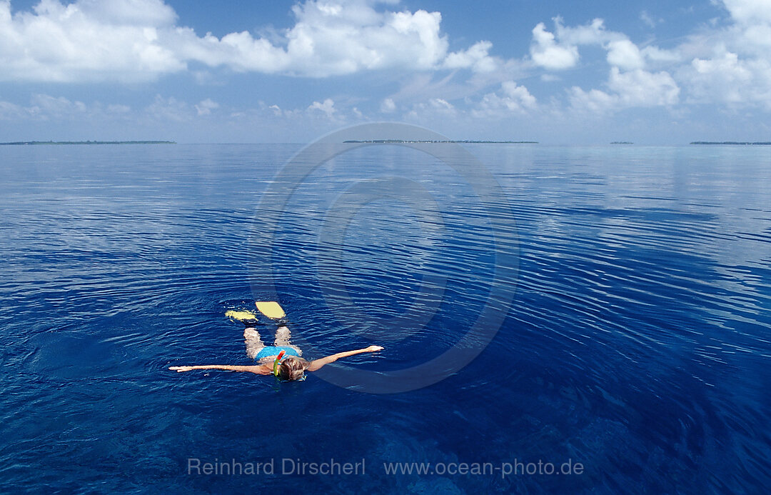 Schnorcheln in spiegelglattem Meer