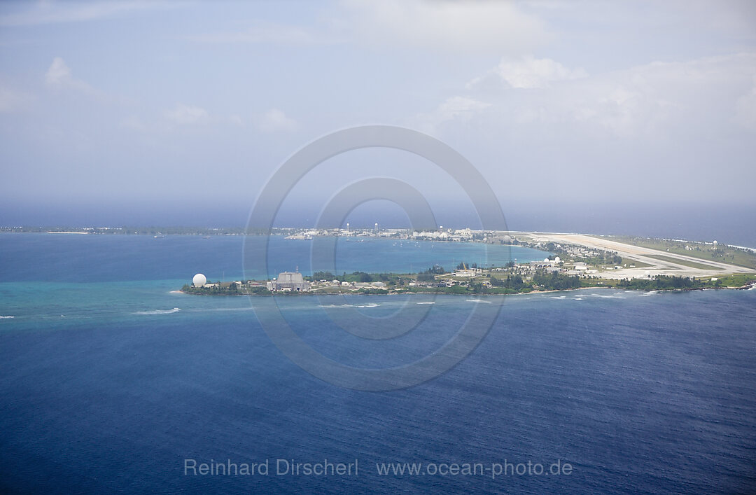 Luftaufnahme von Kwajalein