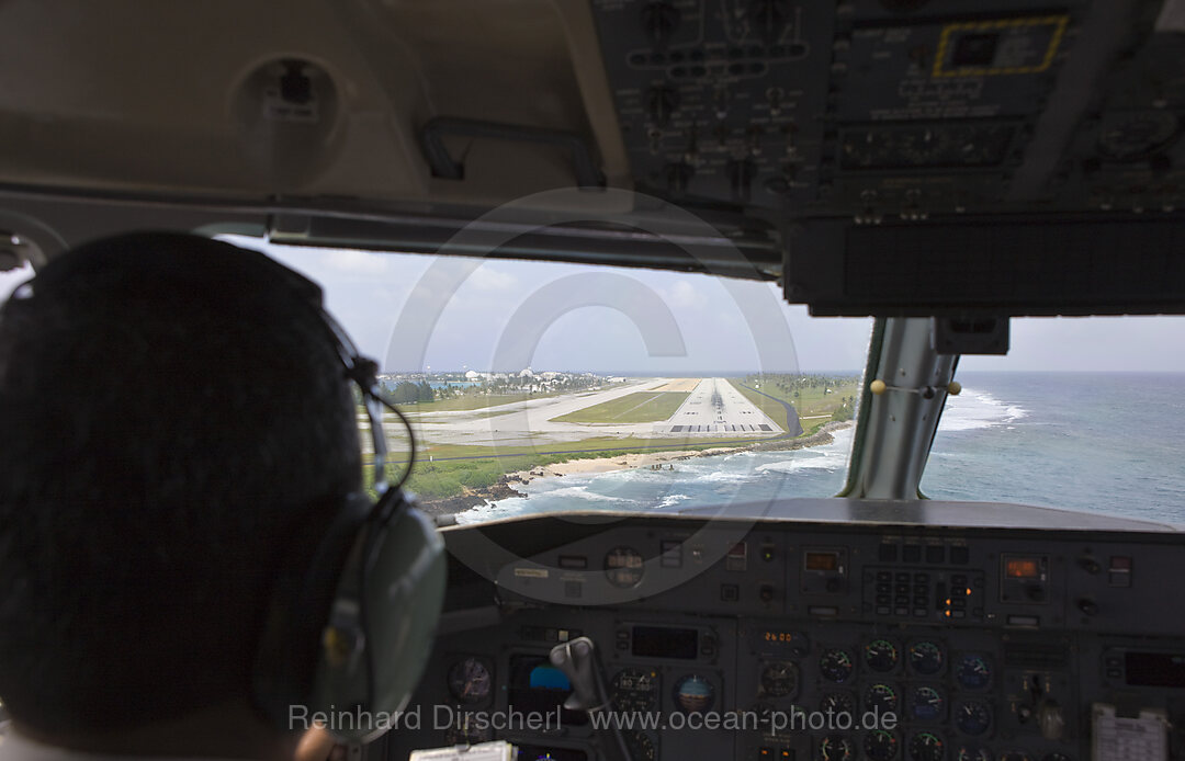 Landing approach on Kwajalein