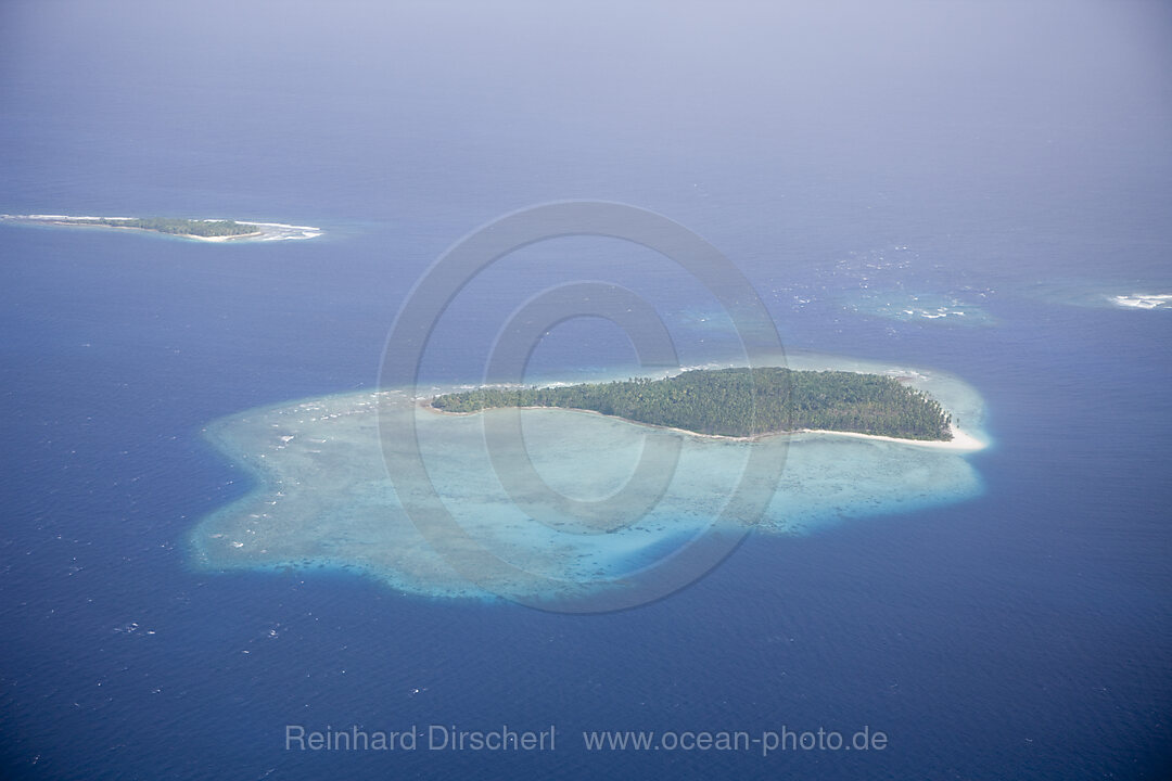 Luftaufnahme der Marshall Inseln, Ailinglaplap Atoll, Mikronesien, Pazifik, Marschallinseln