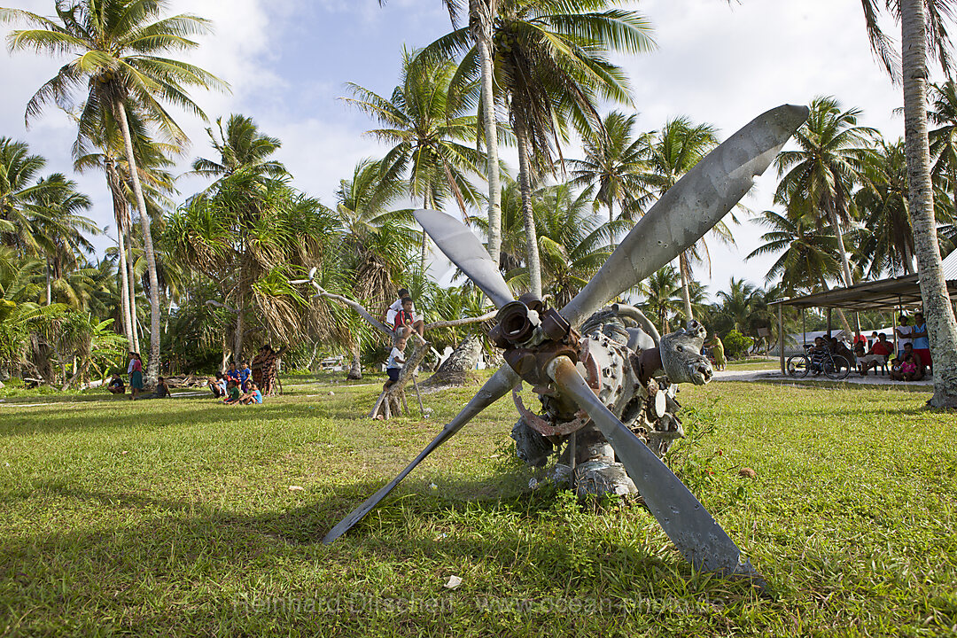Propeller auf der Insel Woja
