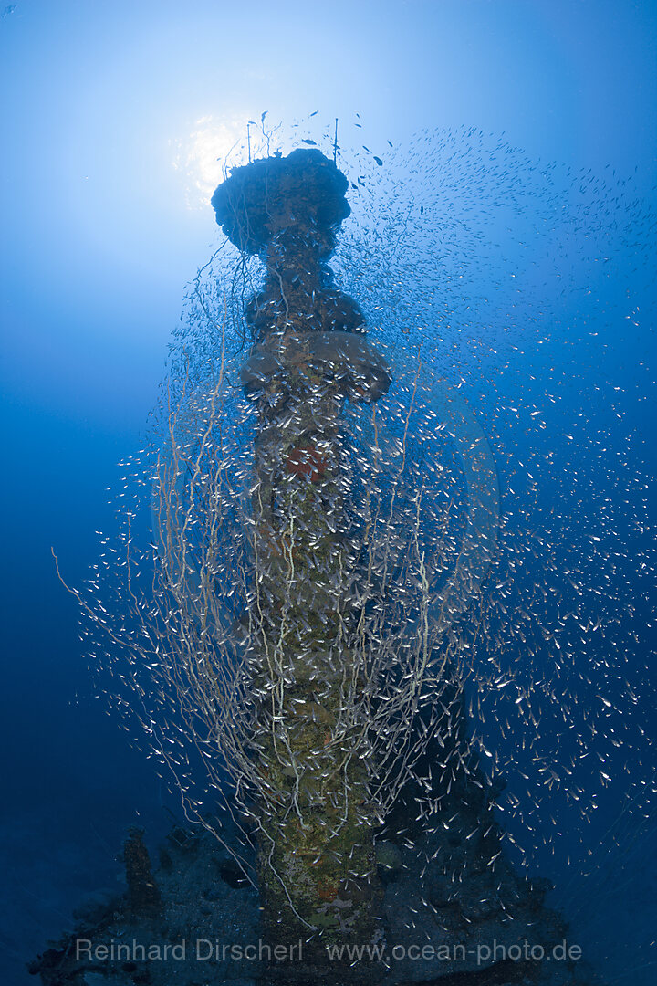 Tower of USS Apogon Submarine, Bikini Atoll, Micronesia, Pacific Ocean, Marshall Islands