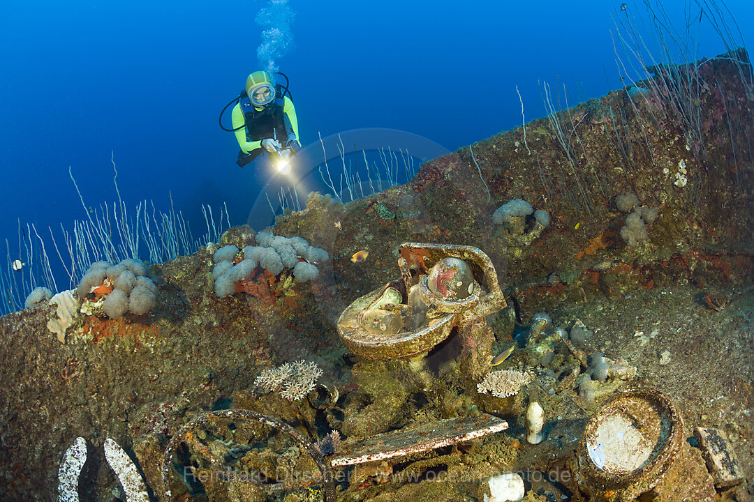 Diver entdeckt Artefakte am Wrack der USS Carlisle