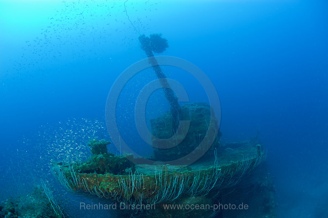 5-inch Gun at Destroyer USS Lamson, Bikini Atoll, Micronesia, Pacific Ocean, Marshall Islands