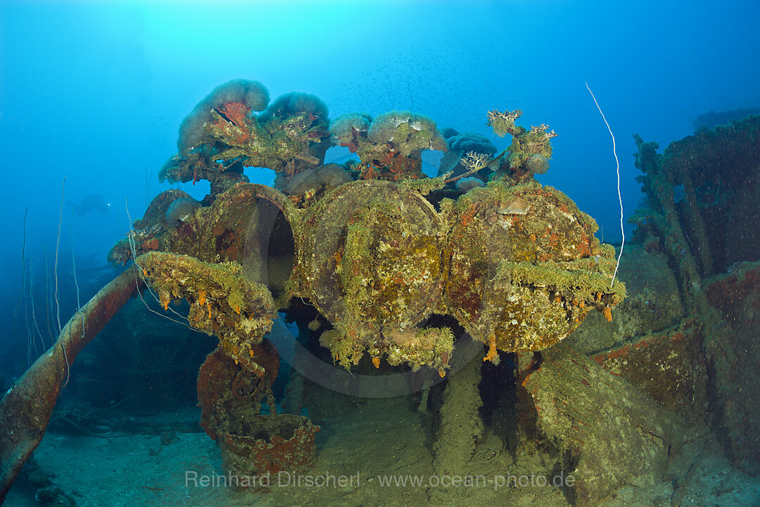 Torpedo Tubes at Destroyer USS Lamson, Bikini Atoll, Micronesia, Pacific Ocean, Marshall Islands