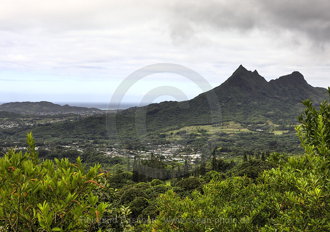 Blick vom Nuuanu Pali Lookout