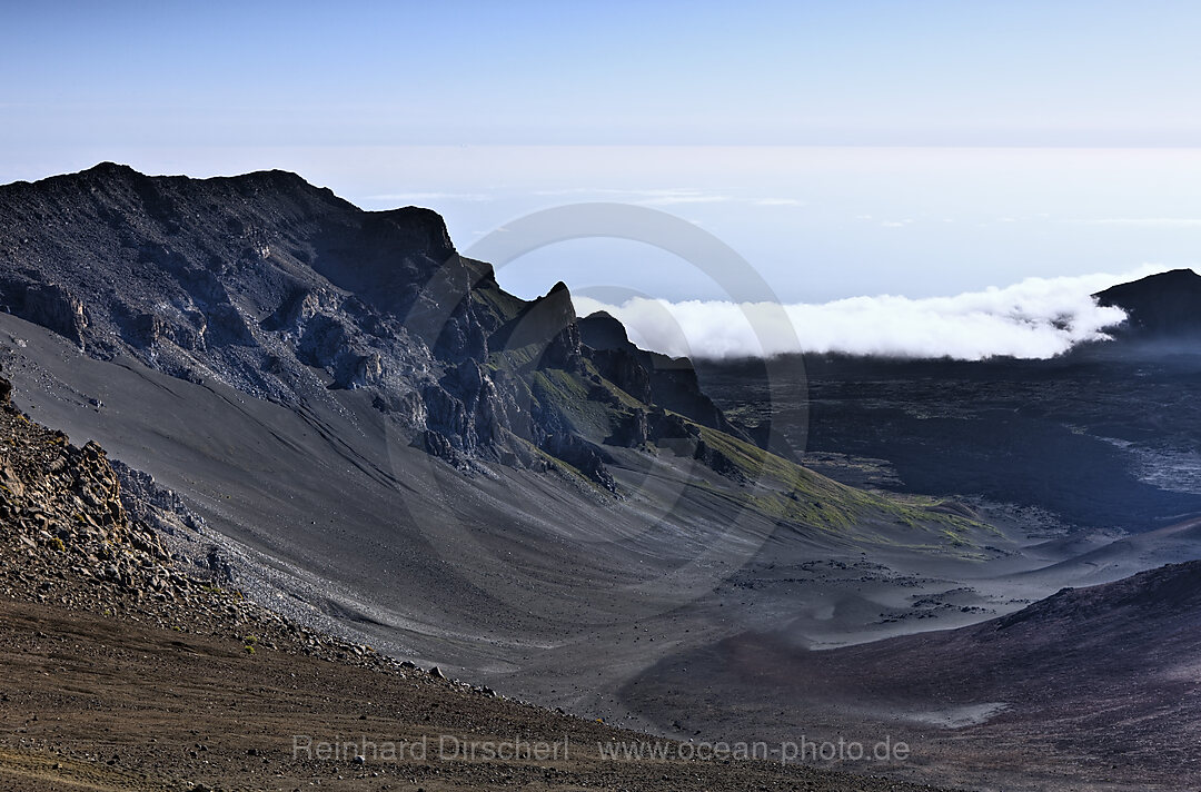 Crater of Haleakala Volcano