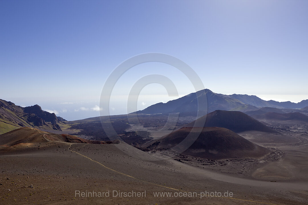 Crater of Haleakala Volcano
